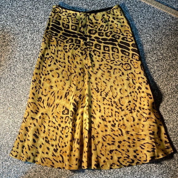 Kobi Halperin Kathy leopard chartreuse midi skirt - Picture 4 of 6